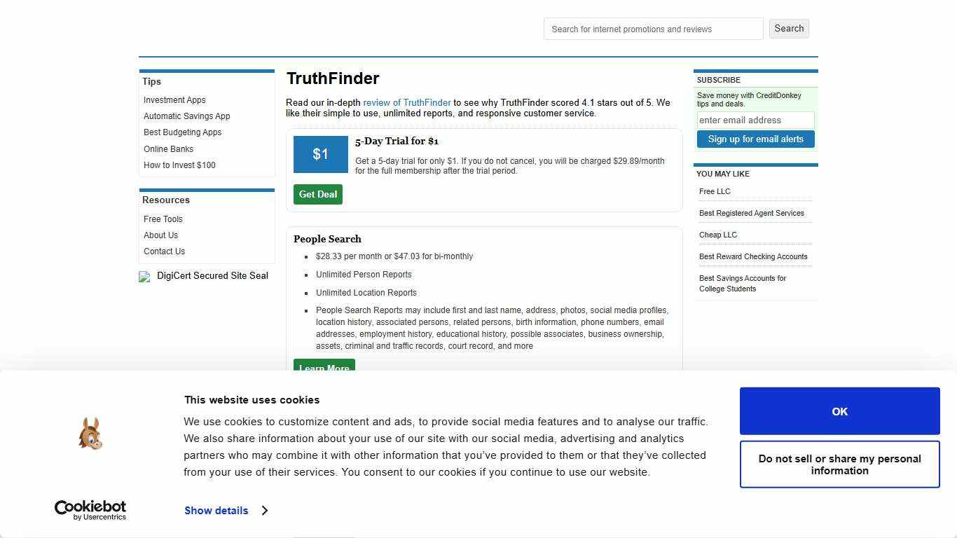 TruthFinder: Top 4 Promo Codes for January 2026
